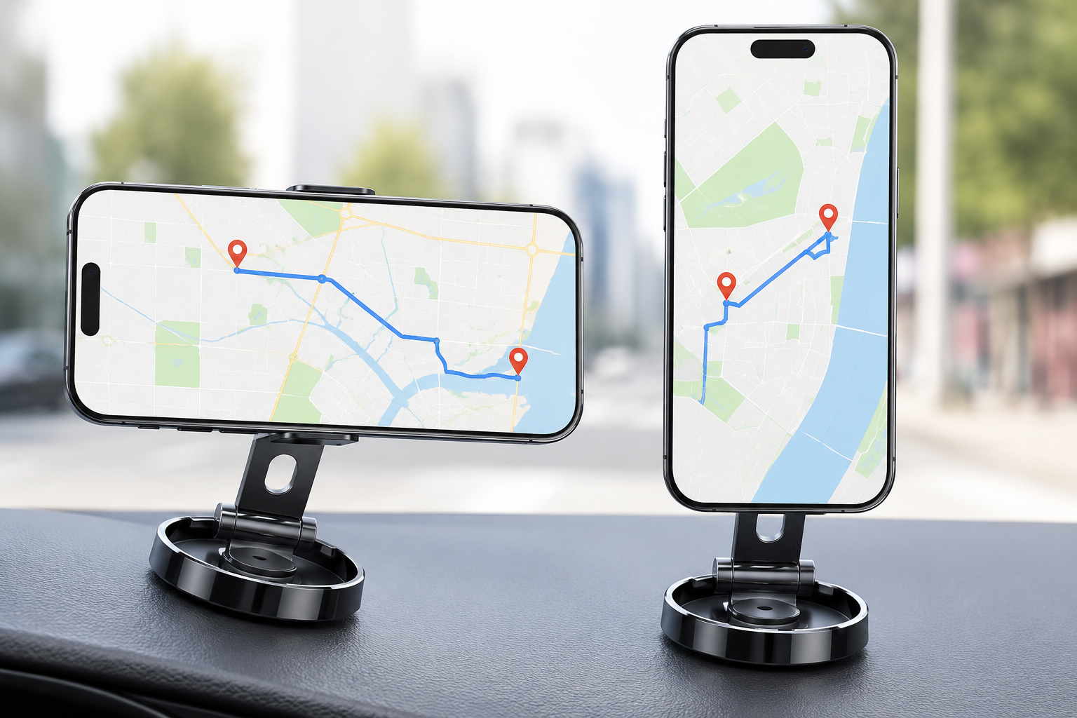 Foldable Magnetic Car Phone Holder | מעמד טלפון מגנטי מתקפל לרכב