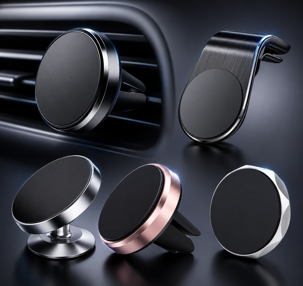 Metal Magnetic Car Phone Holder Air Vent | מעמד טלפון מתכתי מגנטי לפתח מזגן
