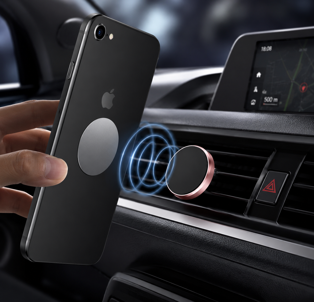 Metal Magnetic Car Phone Holder Air Vent | מעמד טלפון מתכתי מגנטי לפתח מזגן