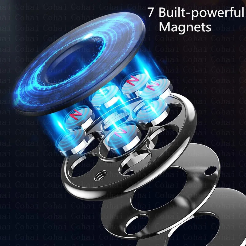 Mini Round Magnetic Car Phone Holder Dashboard | מעמד טלפון עיגולי מיני לדשפד