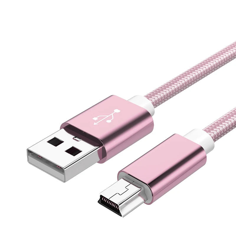 Mini USB Cable Mini USB To USB Fast Data Transfers Charger Cable for MP3 MP4 Player Car DVR GPS Digital Camera HDD Cord