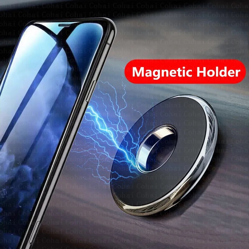Mini Round Magnetic Car Phone Holder Dashboard | מעמד טלפון עיגולי מיני לדשפד