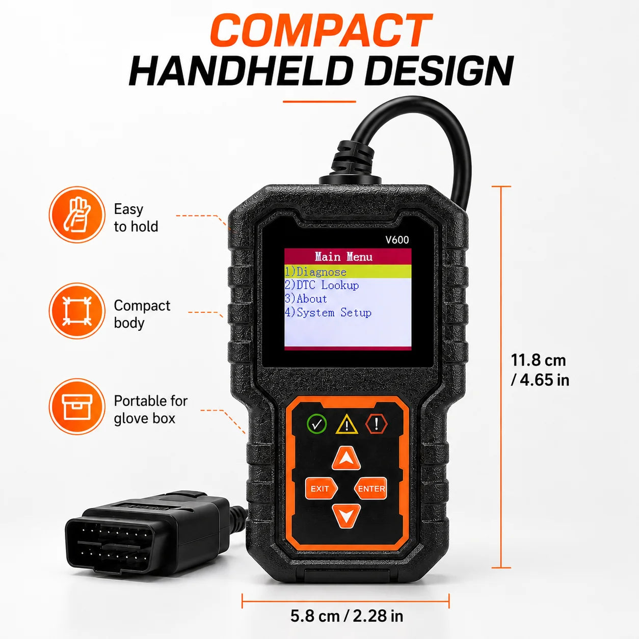 Professional Obd2 Scanner, a Car Fault Code Reader Diagnostic Tool