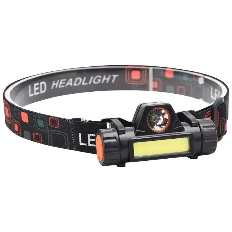 LED Headlamp Flashlight – Rechargeable Outdoor Headlight for Night Fishing & Camping