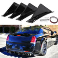 4PCS Car Rear Bumper Lip Splitter – Universal Diffuser Spoiler Scratch Protector Trim Caps