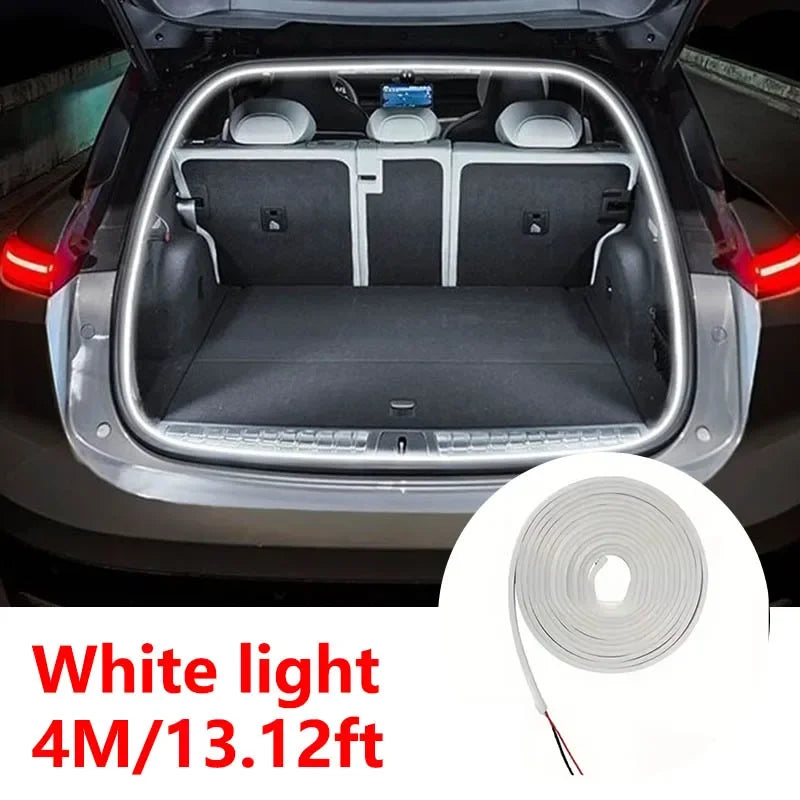 Car Trunk LED Light Strip – High Brightness Automatic Sensor Tailgate Ambient Lighting (Wiring-Free)