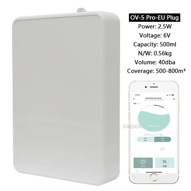 Smart Aroma Diffuser 500ML Waterless Professional | מפזר ריח מקצועי 500ML