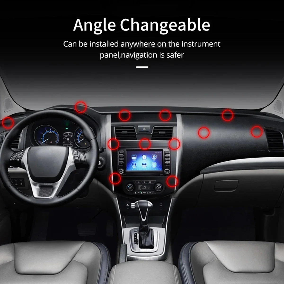 Magnetic Car Phone Holder Air Vent & Dashboard | מעמד טלפון מגנטי למזגן ודשפד