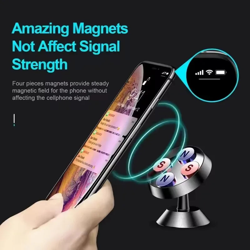 Magnetic Car Phone Holder Stick-On Dashboard | מעמד טלפון מגנטי דביקה לדשפד