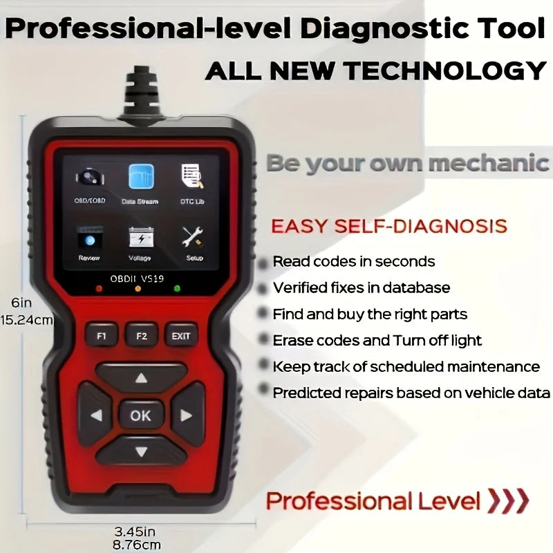 V519 Professional OBD2 Scanner – Automotive Diagnostic Tool with Live Data & Code