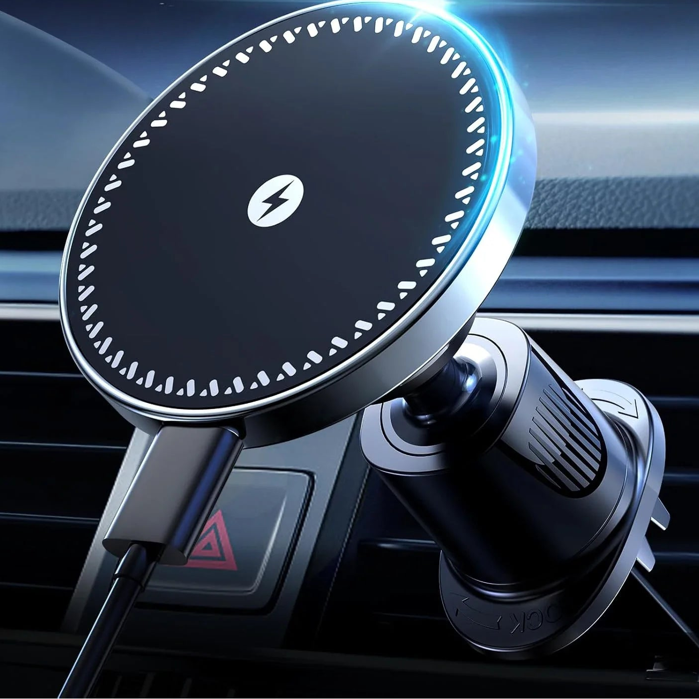 Magnetic Wireless Charger 15W Air Vent | מטען מגנטי אלחוטי 15W לפתח מזגן