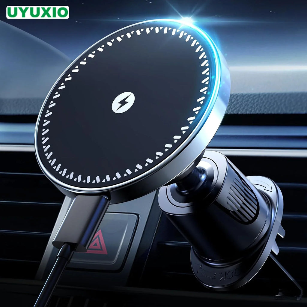 Magnetic Wireless Car Charger 15W Air Vent | מטען אלחוטי מגנטי 15W לפתח מזגן