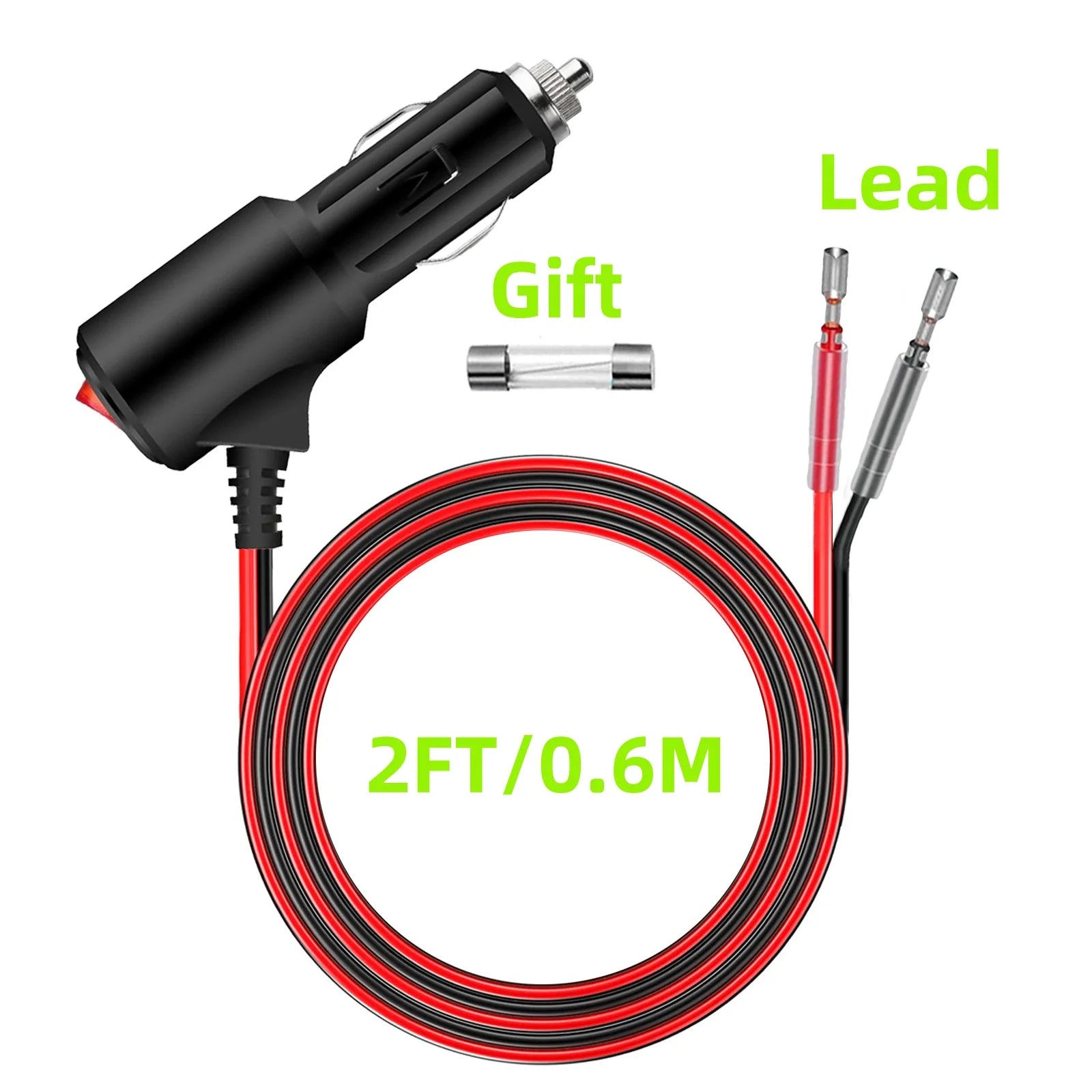 Car Cigarette Lighter Extension Cord 12V | כבל הארכה לשקע הסיגרייה 12V