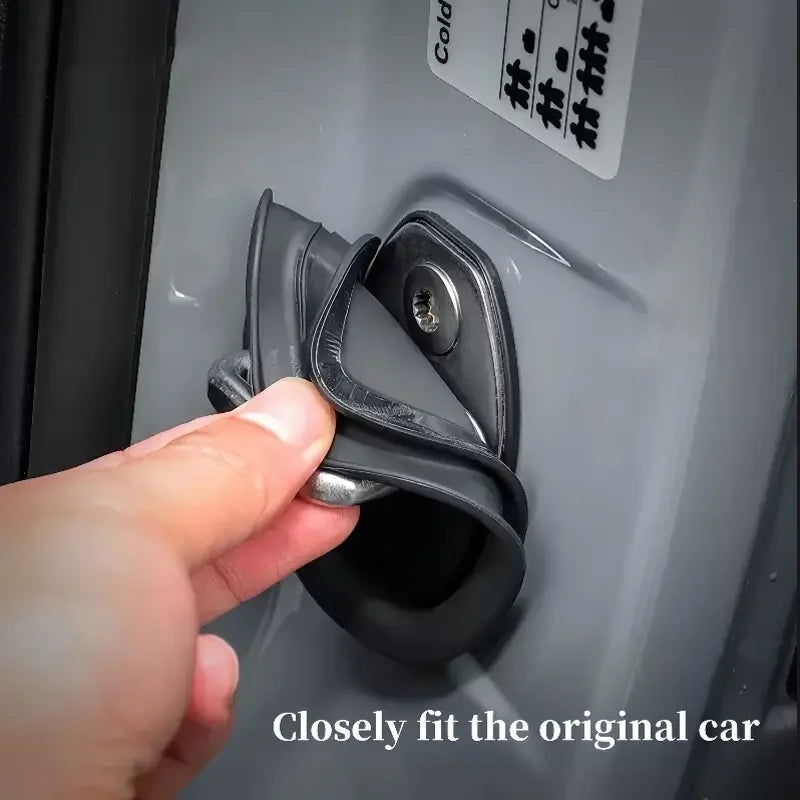 4PCS Car Door Lock Rubber Protector – Anti-Collision Shock Absorption Pads for GM Vehicles