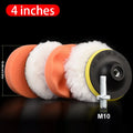 6PCS Car Polishing Sponge Pads Kit – Foam Buffing Pads 3/4/5 Inch for Scratch Removal