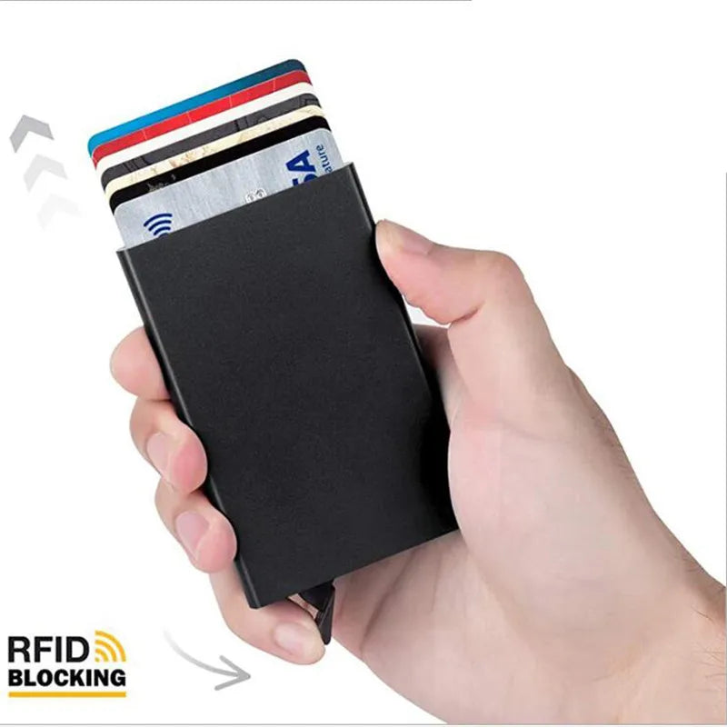 RFID Smart Wallet Metal Slim Pop-Up | ארנק מתכתי דק RFID פופ-אפ