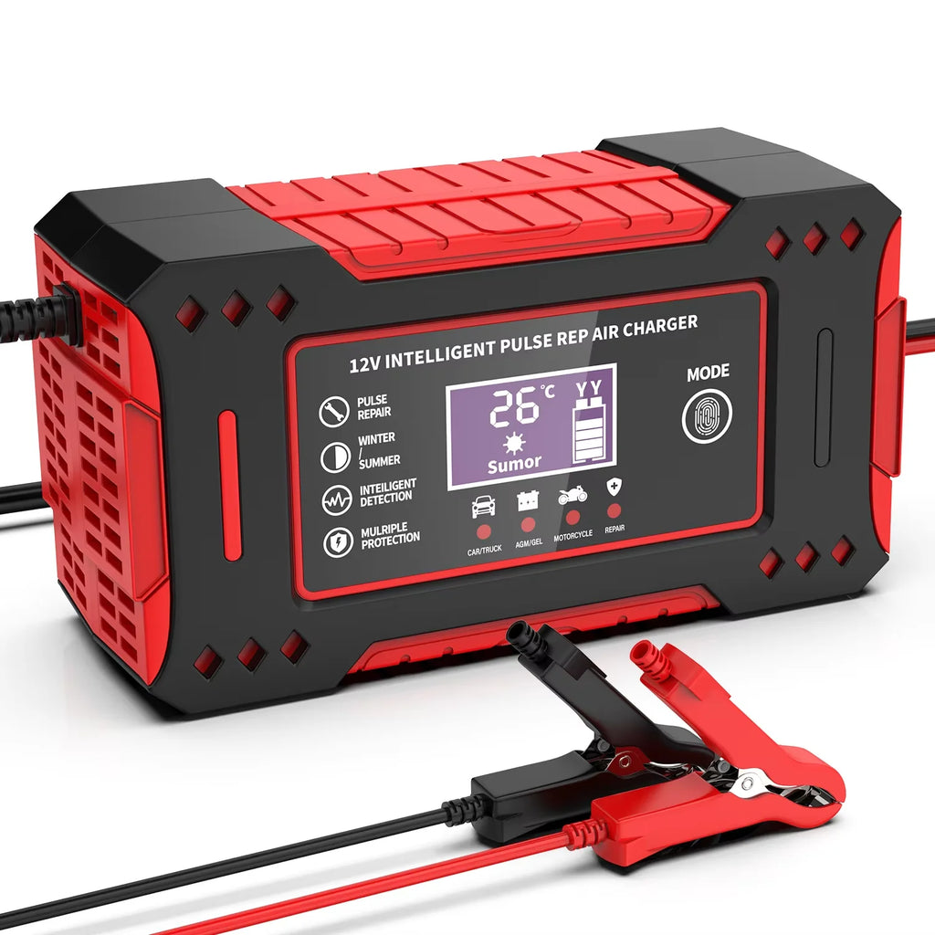 12V 6A Intelligent Car Motorcycle Battery Charger