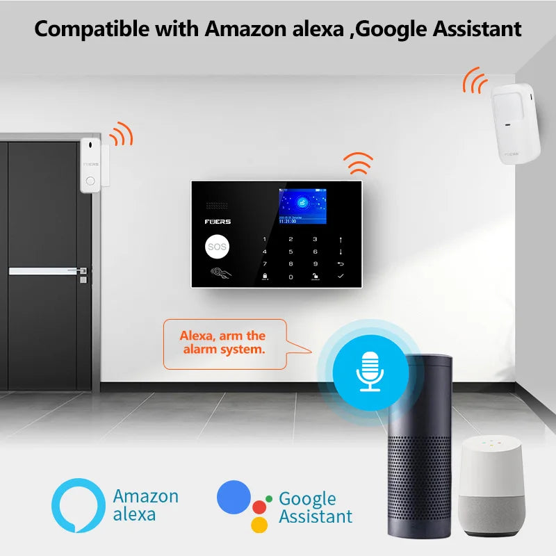 Smart WiFi GSM Home Alarm System Tuya | מערכת אזעקה ביתית WiFi GSM חכמה