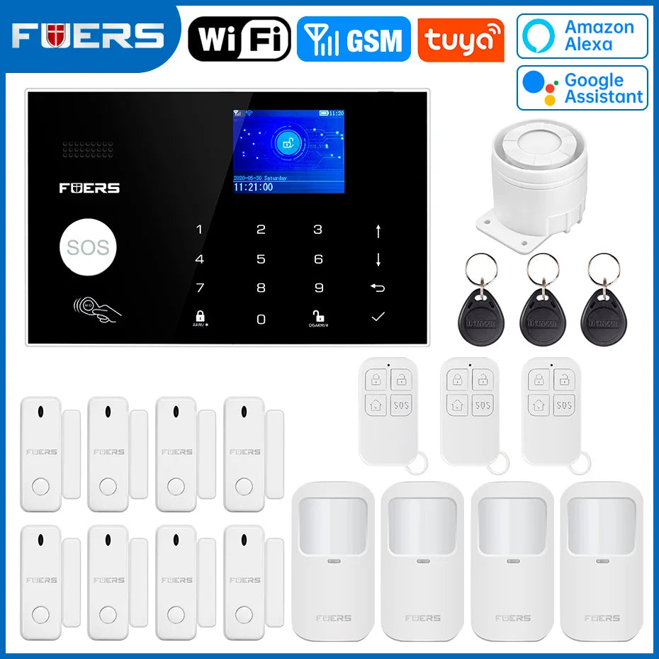 Smart WiFi GSM Home Alarm System Tuya | מערכת אזעקה ביתית WiFi GSM חכמה