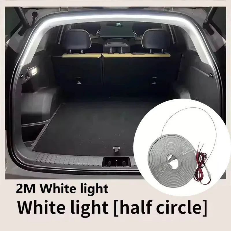 Car Trunk LED Light Strip – High Brightness Automatic Sensor Tailgate Ambient Lighting (Wiring-Free)