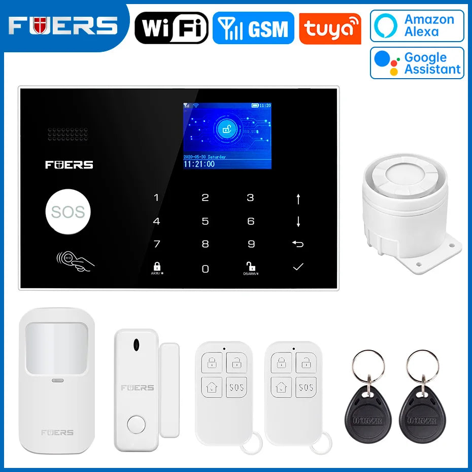 Smart WiFi GSM Home Alarm System Tuya | מערכת אזעקה ביתית WiFi GSM חכמה