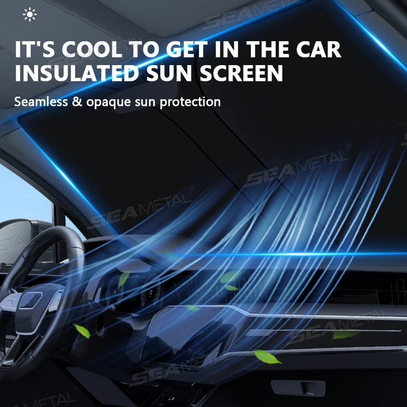 Car Windshield Sun Shade Cover Foldable UV Block