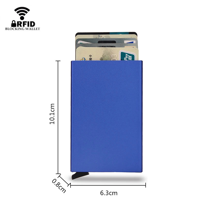 RFID Smart Wallet Metal Slim Pop-Up | ארנק מתכתי דק RFID פופ-אפ