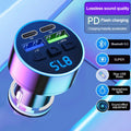 Bluetooth 5.0 FM Transmitter Car Charger – USB MP3 Player & Hands-Free Adapter