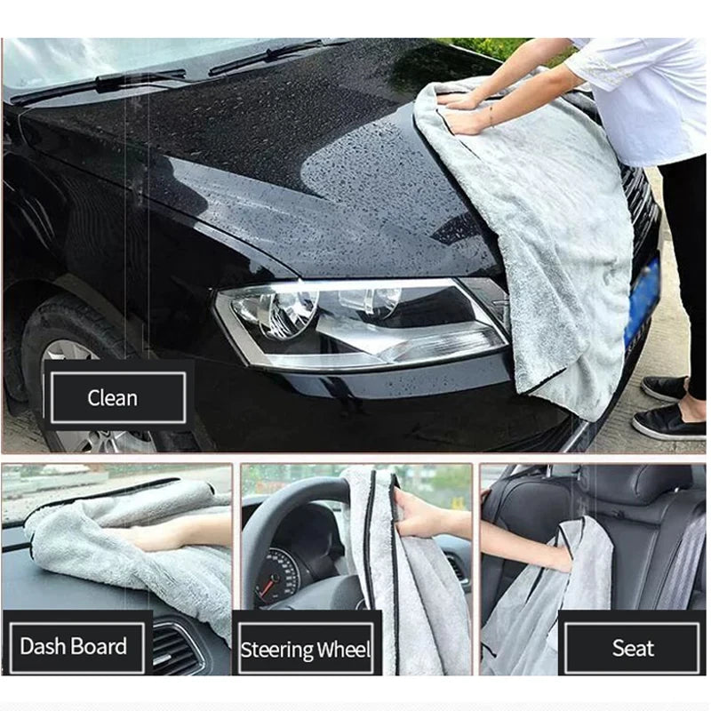Microfiber Car Wash Towel – Super Absorbent Auto Cleaning & Drying Cloth