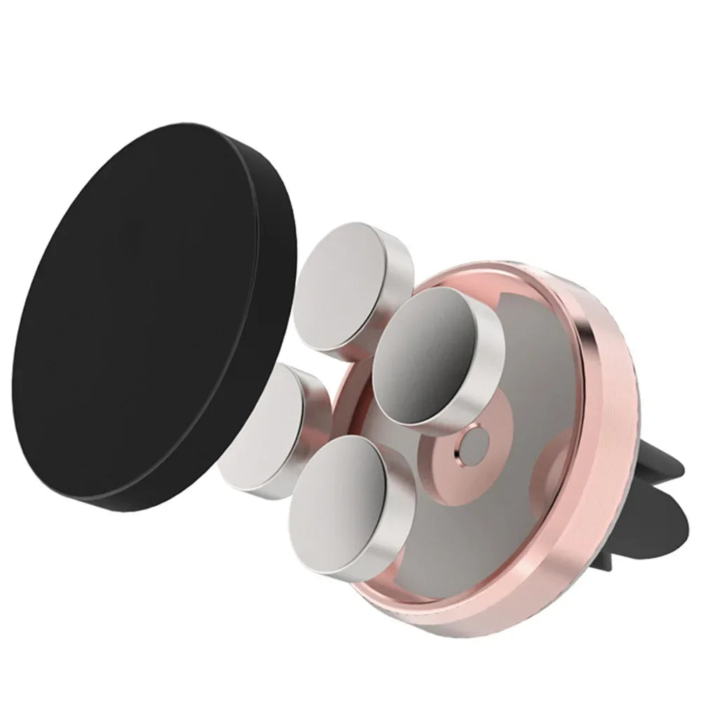 Mini Metal Magnetic Car Phone Holder Vent Clip | מעמד מיני מתכתי מגנטי לפתח מזגן