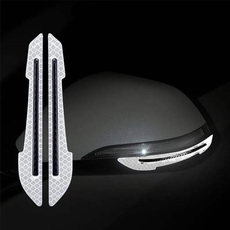 Car Wheel Hub Reflective Strips – Door Handle Safety Warning Stickers for Auto Exterior