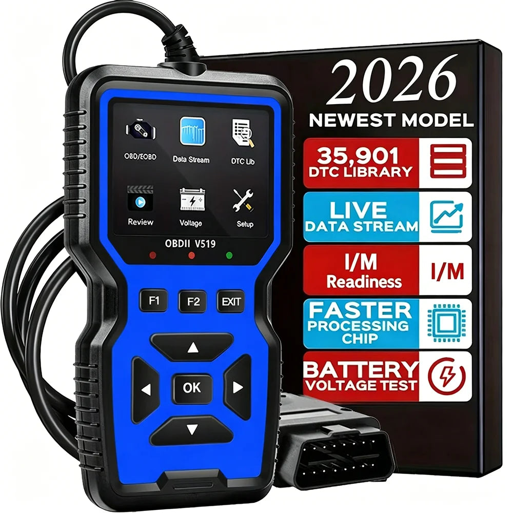 V519 Professional OBD2 Scanner – Automotive Diagnostic Tool with Live Data & Code