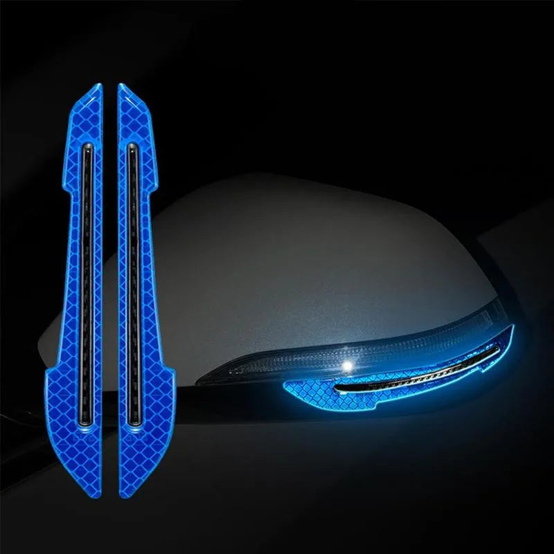 Car Wheel Hub Reflective Strips – Door Handle Safety Warning Stickers for Auto Exterior
