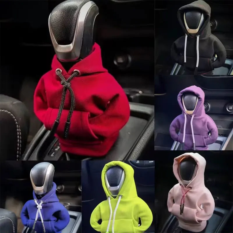 Gear Shift Mini Hoodie Cover – Universal Car Manual & Automatic Shift Lever Decor