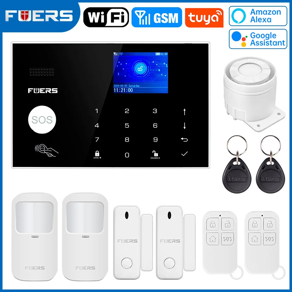 Smart WiFi GSM Home Alarm System Tuya | מערכת אזעקה ביתית WiFi GSM חכמה