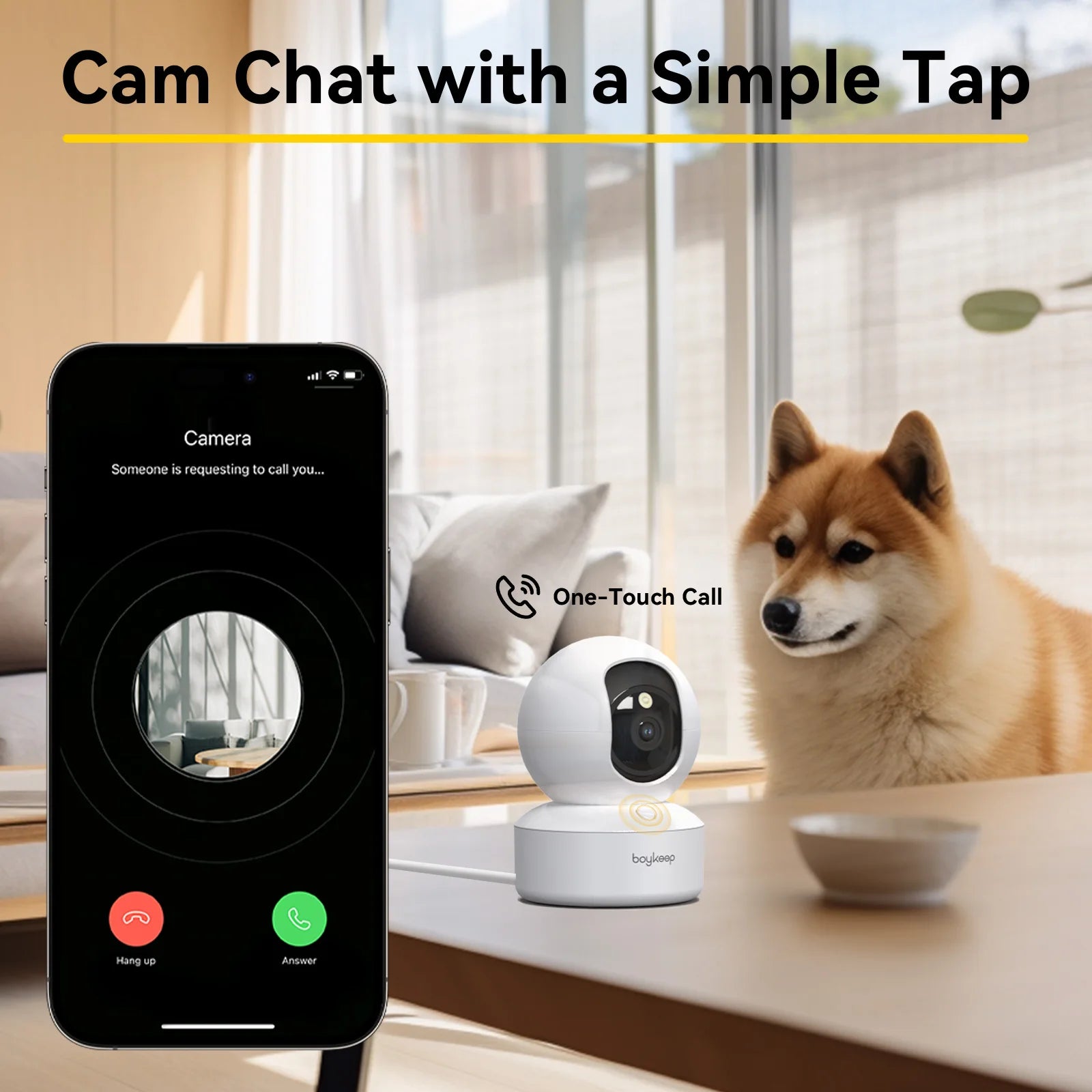 Smart WiFi Baby & Pet Camera 2K 360° | מצלמת תינוקות/חיות חכמה 2K 360°
