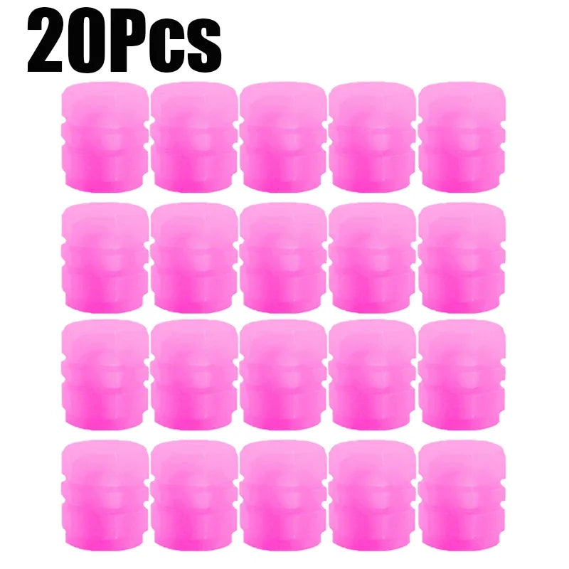 Luminous Valve Caps Fluorescent Night Car