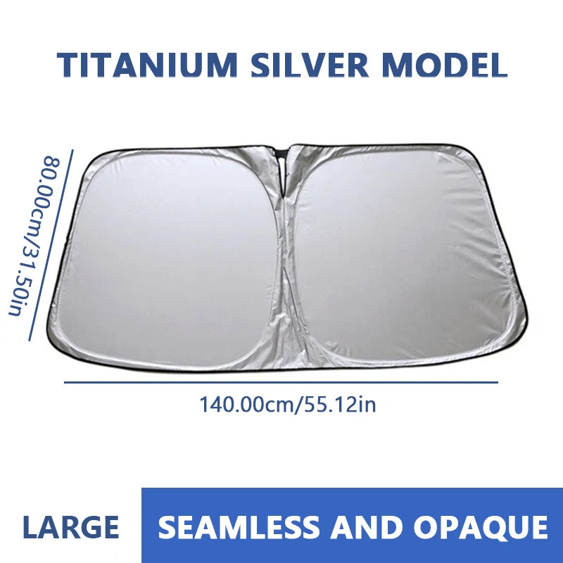 Car Windshield Sun Shade Cover Foldable UV Block
