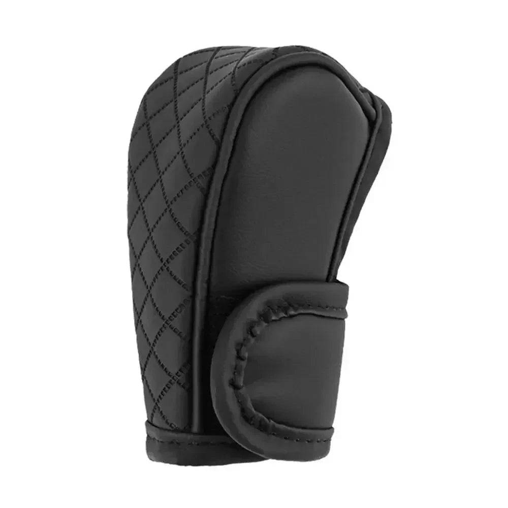 PU Leather Gear Shift Cover – Non-Slip Universal Automatic Car Shift Handle Protector