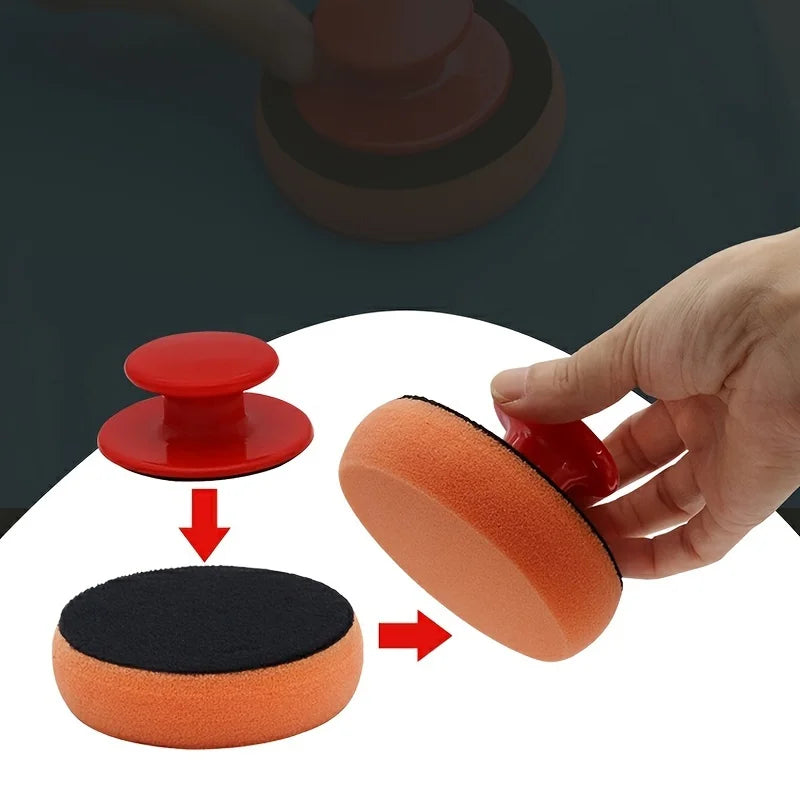 Car Waxing Sponge Applicator – Hand Waxing & Crystal Coating Foam Pad