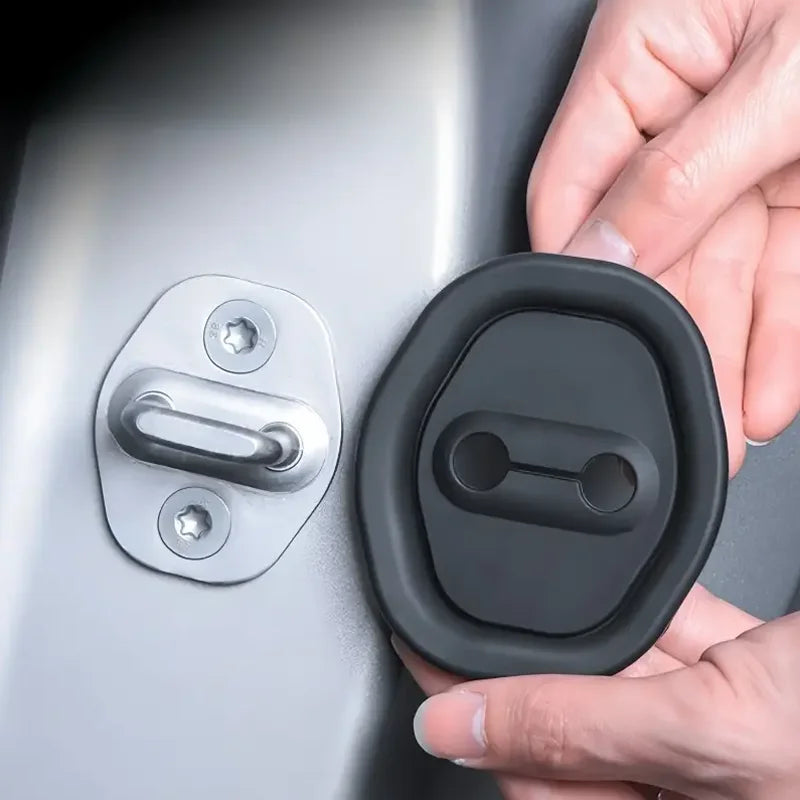 4PCS Car Door Lock Rubber Protector – Anti-Collision Shock Absorption Pads for GM Vehicles