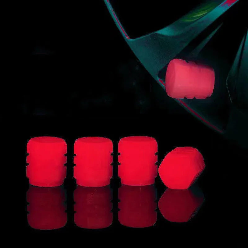 Luminous Valve Caps Fluorescent Night Car