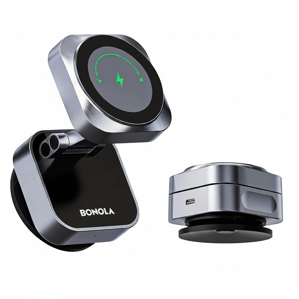 Magnetic Wireless Car Charger 25W | מטען מגנטי אלחוטי 25W לרכב