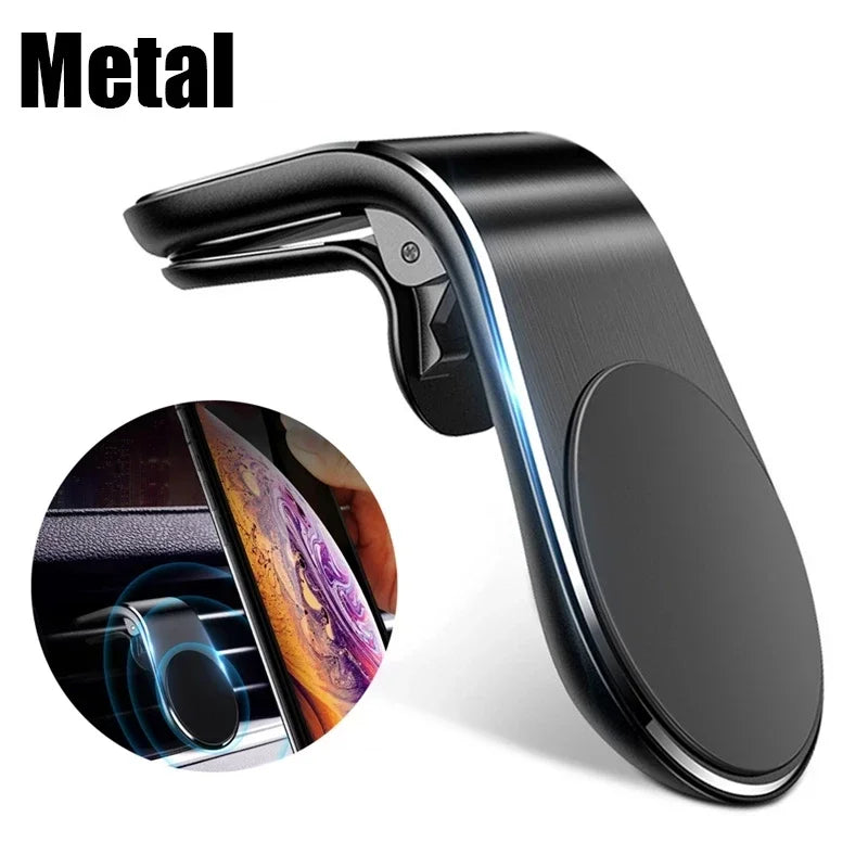 Mini Metal Magnetic Car Phone Holder Vent Clip | מעמד מיני מתכתי מגנטי לפתח מזגן