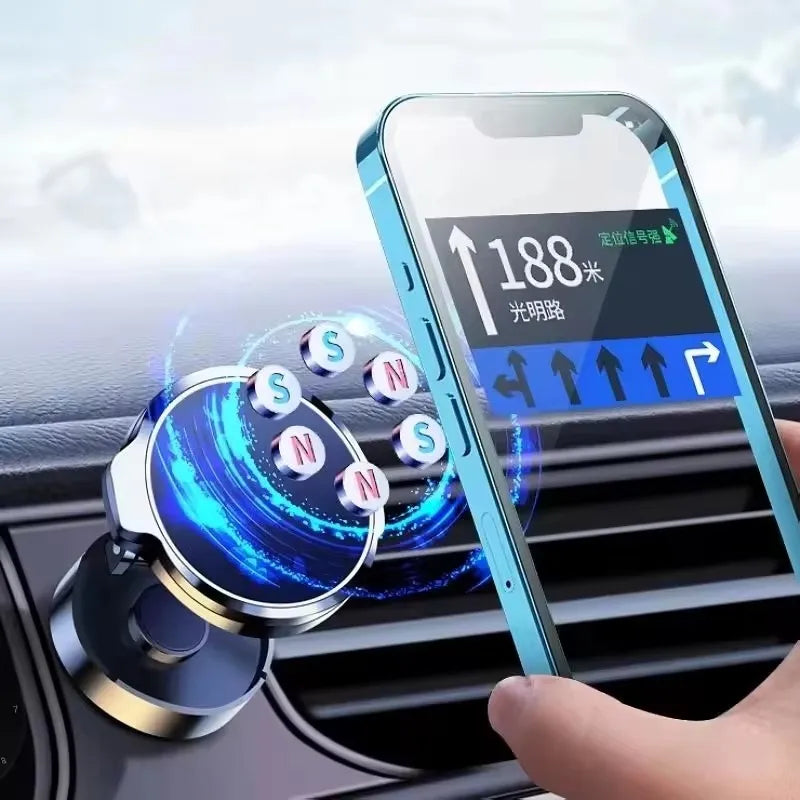Foldable Magnetic Car Phone Holder | מעמד טלפון מגנטי מתקפל לרכב
