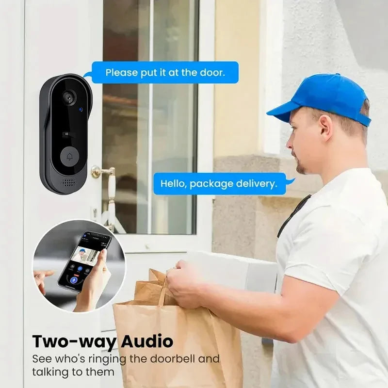 Tuya Smart Video Doorbell WiFi 1080P | דלתון חכם Tuya WiFi 1080P