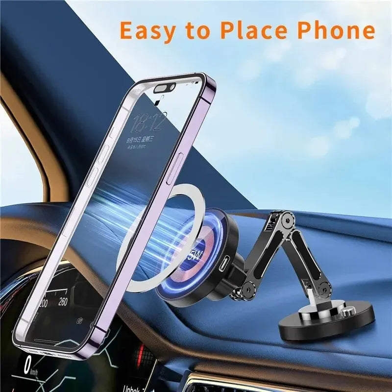 Magnetic Car Wireless Charger Stand | מעמד טעינה אלחוטית מגנטית לרכב