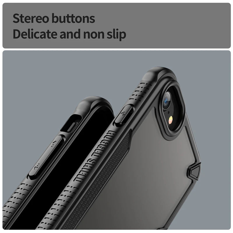 Translucent Matte Armor Case For iPhone SE