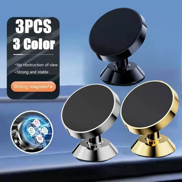 Magnetic Car Phone Holder Magnet Mount Mobile Cell Phone Stand GPS Support For iPhone 14 13 12 Pro Xiaomi Huawei Samsung Oneplus