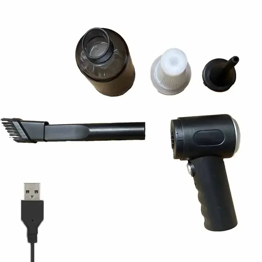 9000Pa Wireless Car Vacuum Cleaner – Portable Wet & Dry USB Rechargeable Cleaner